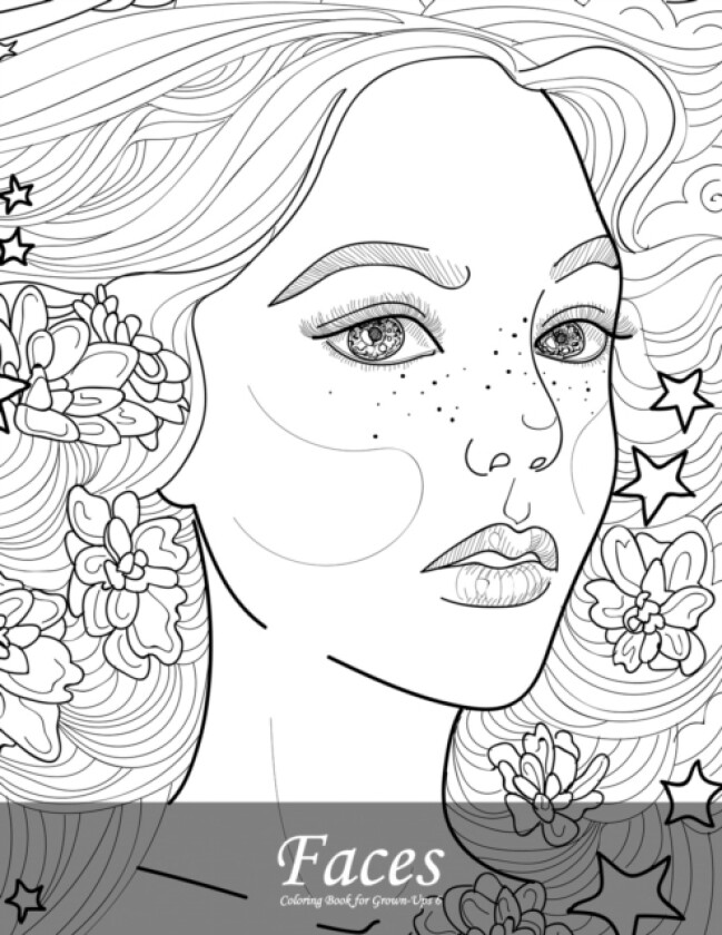 Faces Coloring Book for Grown-Ups 6 av Nick Snels (Paperback)