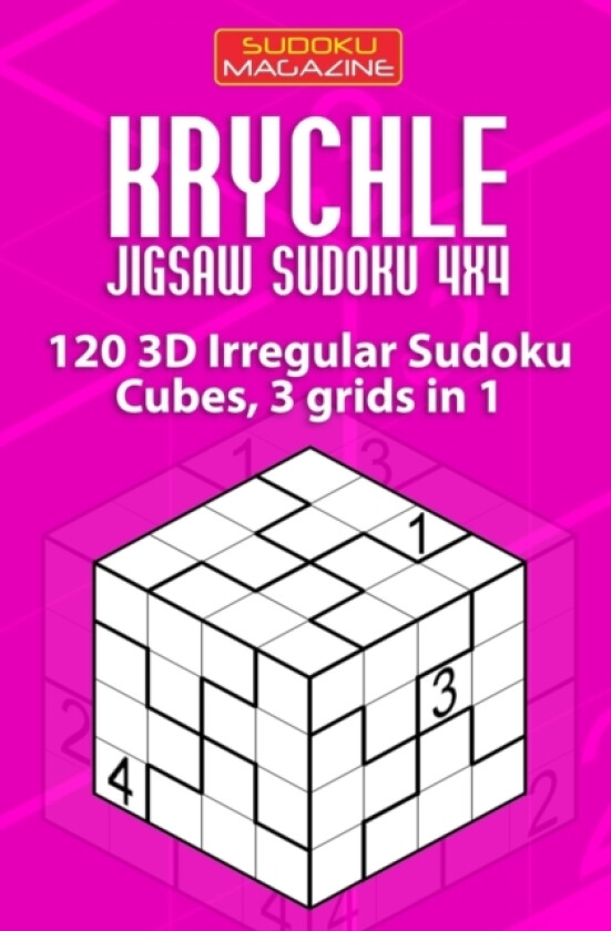 Krychle Jigsaw Sudoku 4x4 av Sudoku Magazine (Paperback)