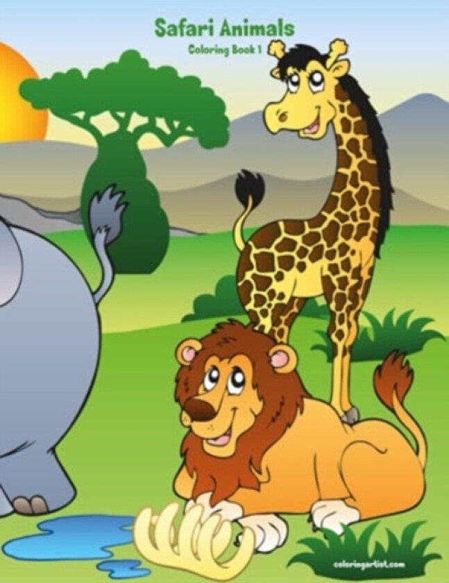 Safari Animals Coloring Book 1 av Nick Snels (Paperback)