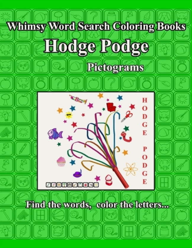 Whimsy Word Search Coloring Books, Hodge Podge, Pictograms av Claire Mestepey (Paperback)