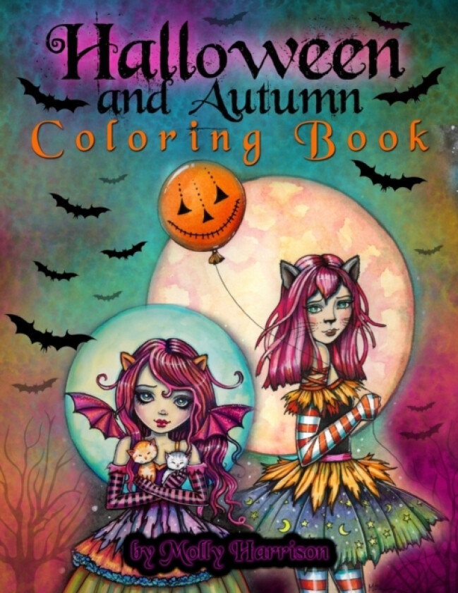 Halloween and Autumn Coloring Book by Molly Harrison av Molly Harrison (Paperback)