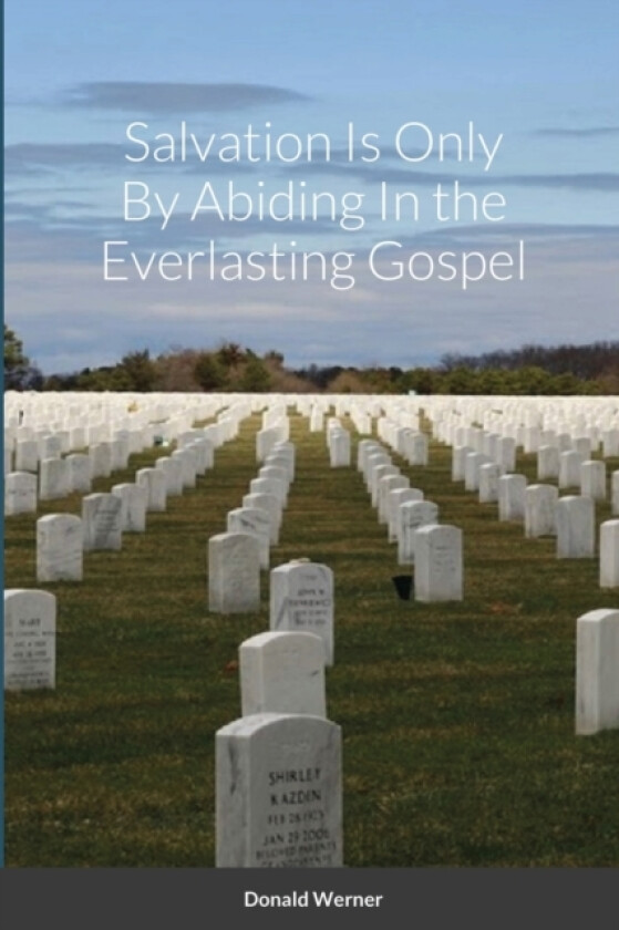 Salvation Is Only By Abiding In the Everlasting Gospel av Donald Werner (Paperback)
