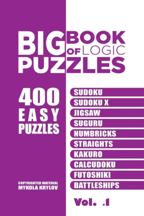 Big Book Of Logic Puzzles - 400 Easy Puzzles av Mykola Krylov (Paperback)