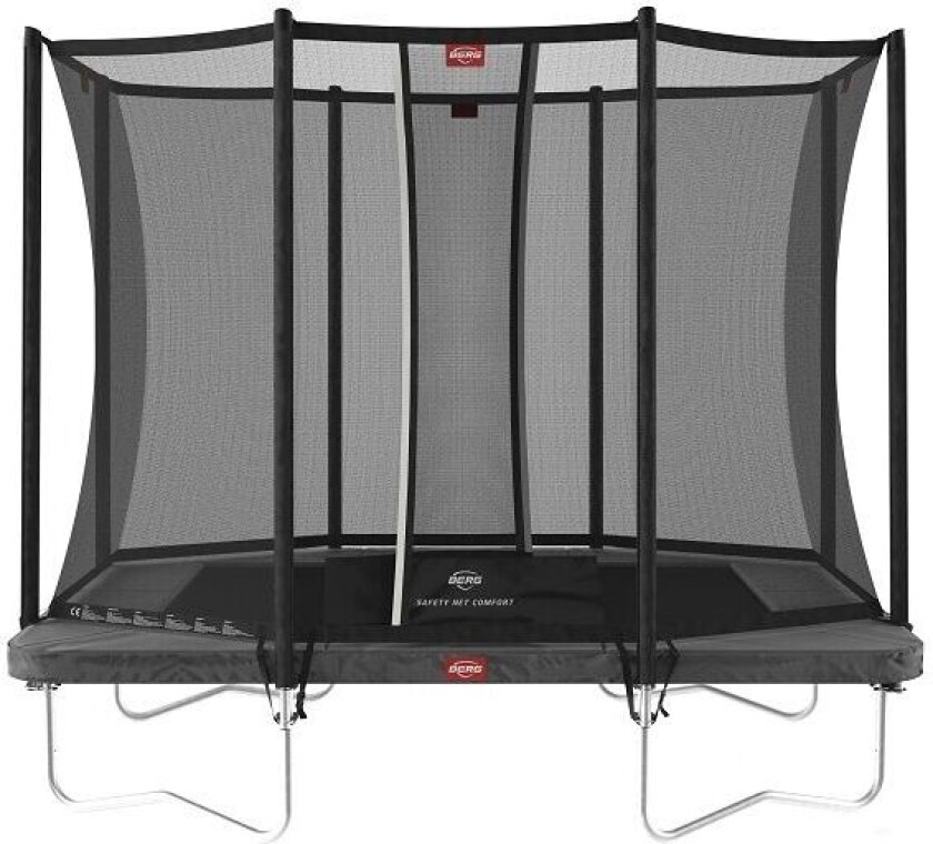 Bilde av BERG Toys Berg Trampoline Ultim Favorit 280 Grå Med Sikkerhetsnett Comfort 280x190 cm Grå