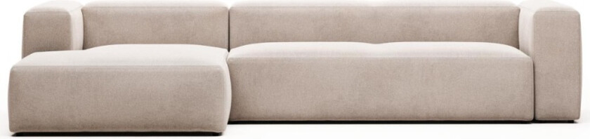 Blok Sofa Venstre 4 Seter Beige