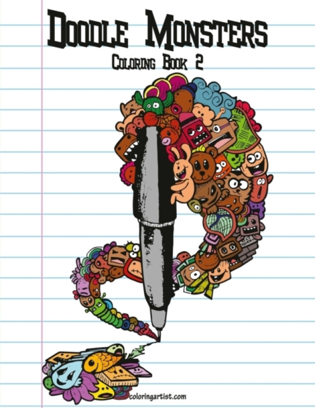 Doodle Monsters Coloring Book 2 av Nick Snels (Paperback)