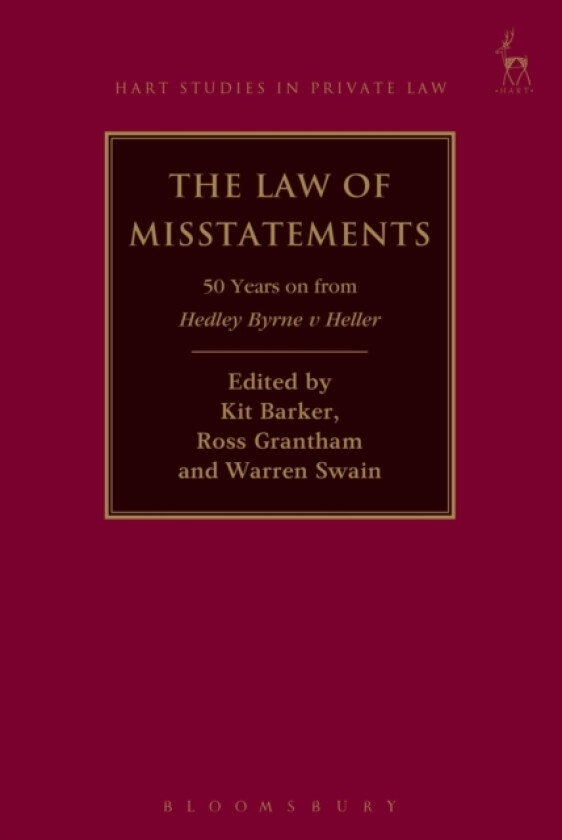 The Law of Misstatements av Professor Kit Barker, Ross Grantham, Professor Warren Swain (Paperback)