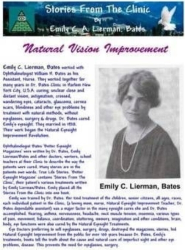 Stories From The Clinic By Emily C. A. Lierman, Bates av William H Dr Bates, Bates Emily C a Lierman (Paperback)