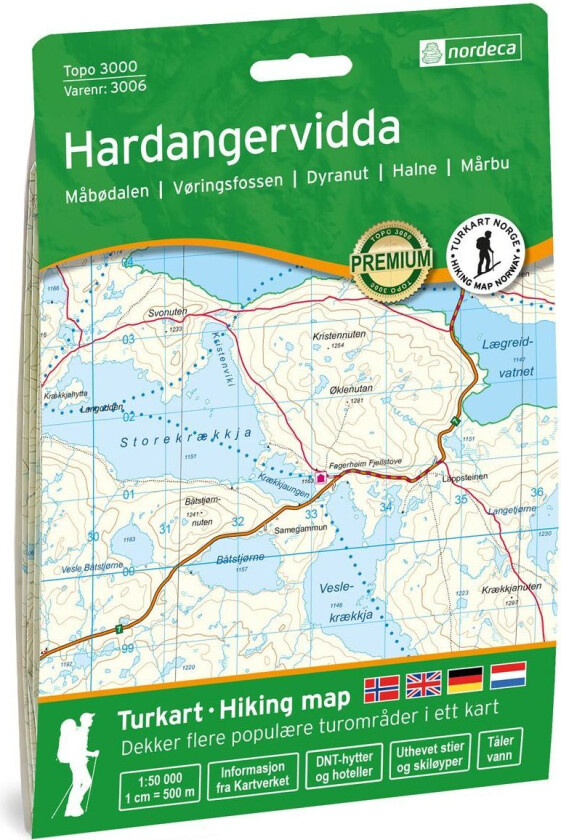 Hardangervidda 1:50 000