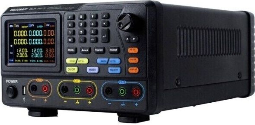 DLP-3603 laboratoriestrømforsyning, justerbar 0 V - 60 V/AC 0 - 3 A 378 W slavefunksjon antall utganger 3 x (VC-13095705)