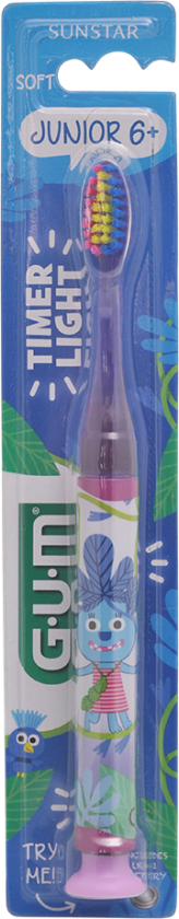 GUM Tannbørste Junior Monster Light-Up Barn 6+ - 1 Stk