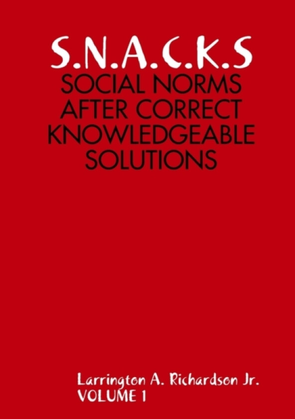S.N.A.C.K.S av Larrington Jr Richardson (Paperback)
