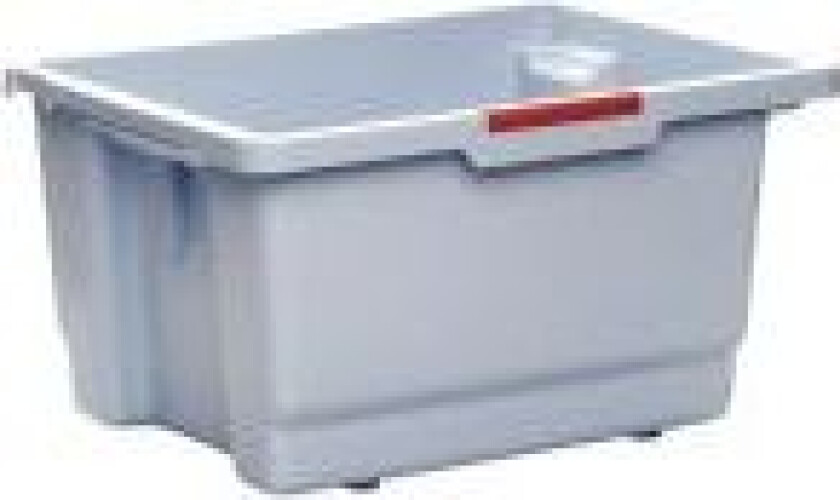 Mopbox 15 ltr med 2x4 farveclips Grå,1 stk