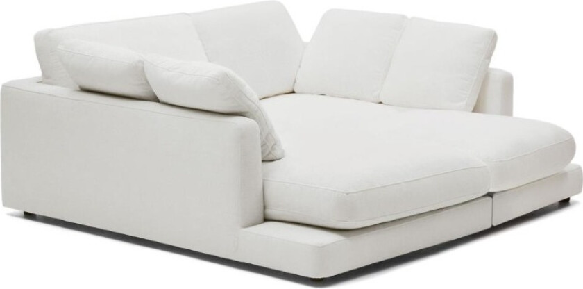 Gala Sofa 3 Seter Dobbel Chaise Longue Hvit