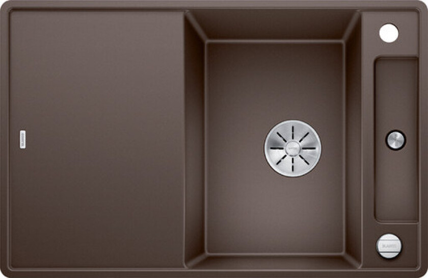 Axia III 45 S-F kjøkkenvask, 77x50 cm, brun