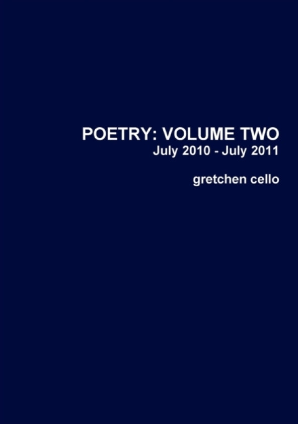 Poetry av Gretchen Cello (Paperback)