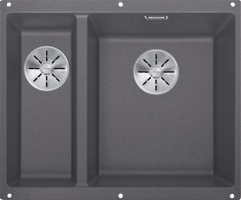 Subline 340/160-U kjøkkenvask, 55,5x46 cm, grå