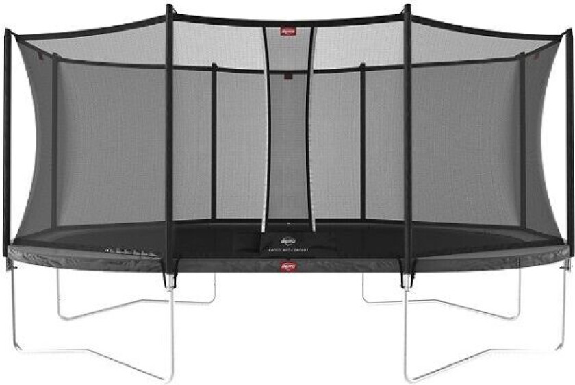 BERG Toys Berg Trampoline Grand Favorit 520 Grå Med Sikkerhetsnett Comfort 520x345 cm oval Grå