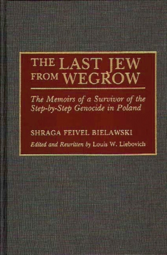 The Last Jew from Wegrow av Shraga Feivel Bielawski, Louis W. Liebovich (Hardcover)