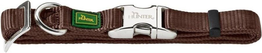 Hundehalsbånd Hunter Alu-Strong Brun Størrelse M (40-55 cm)