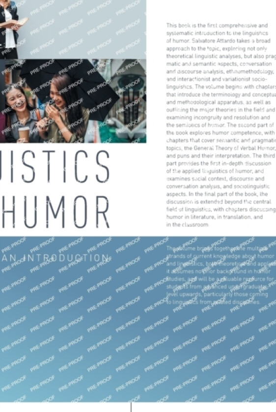 The Linguistics of Humor av Salvatore Attardo (Hardcover)