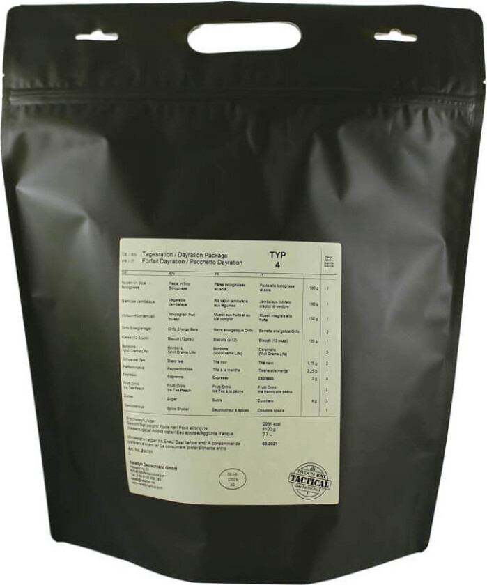Day Ration Pack Type 4 Vegetarian