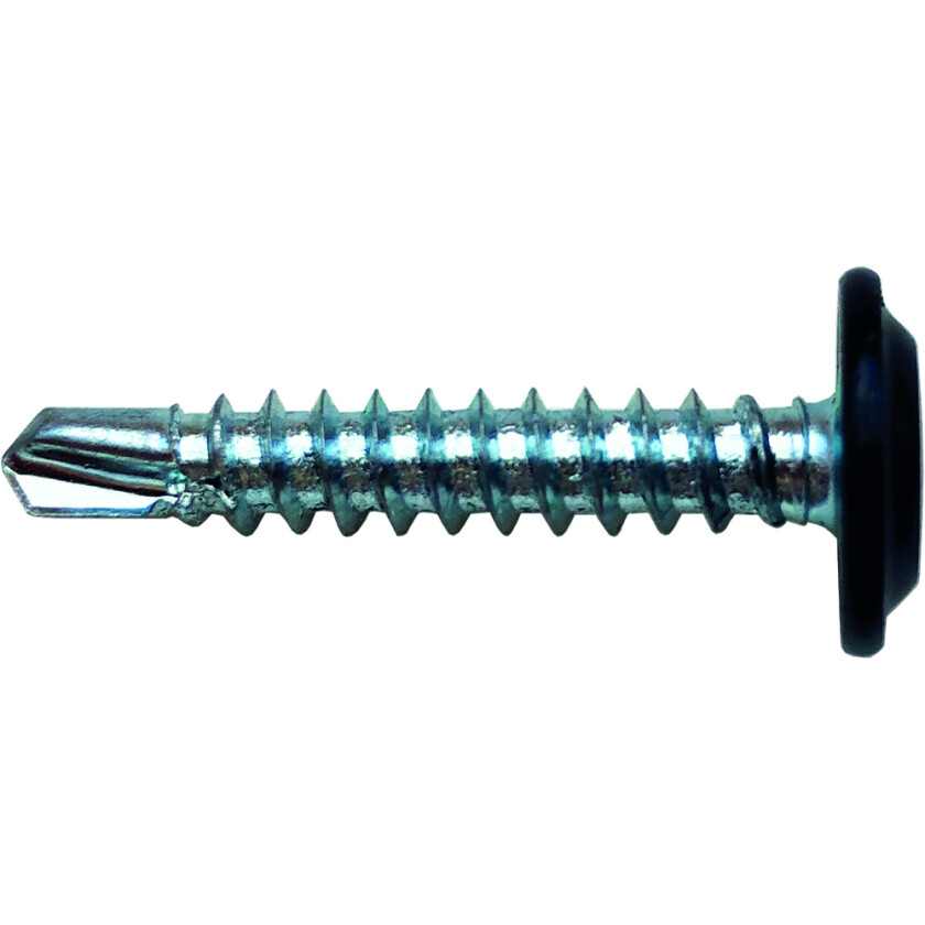 Skruer med borspiss PH2 sort 4,2x25 mm 25 stk