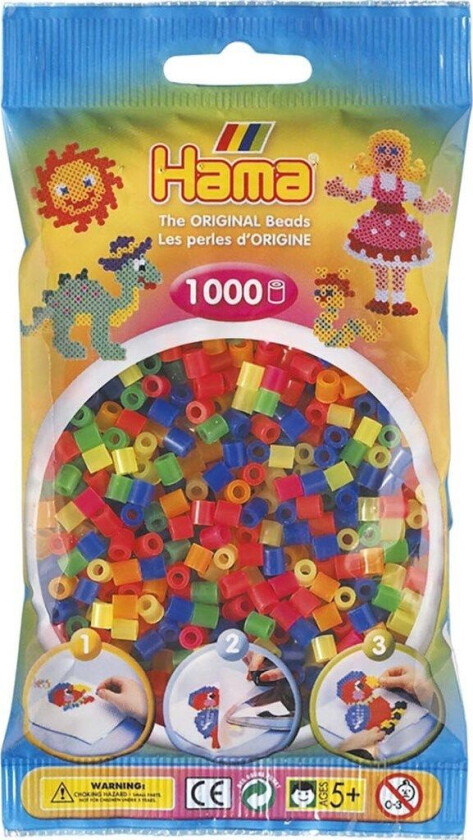 Midi 1000 Perler - Neon Mix 51