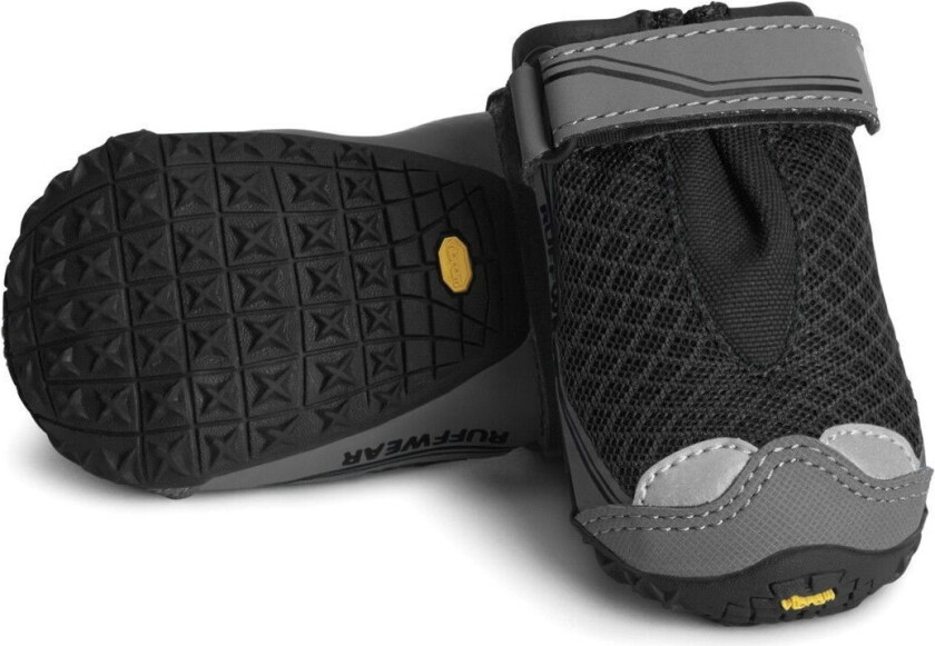 RuffWear Grip Trex Hundesko Svart 2-pakning (83 mm)