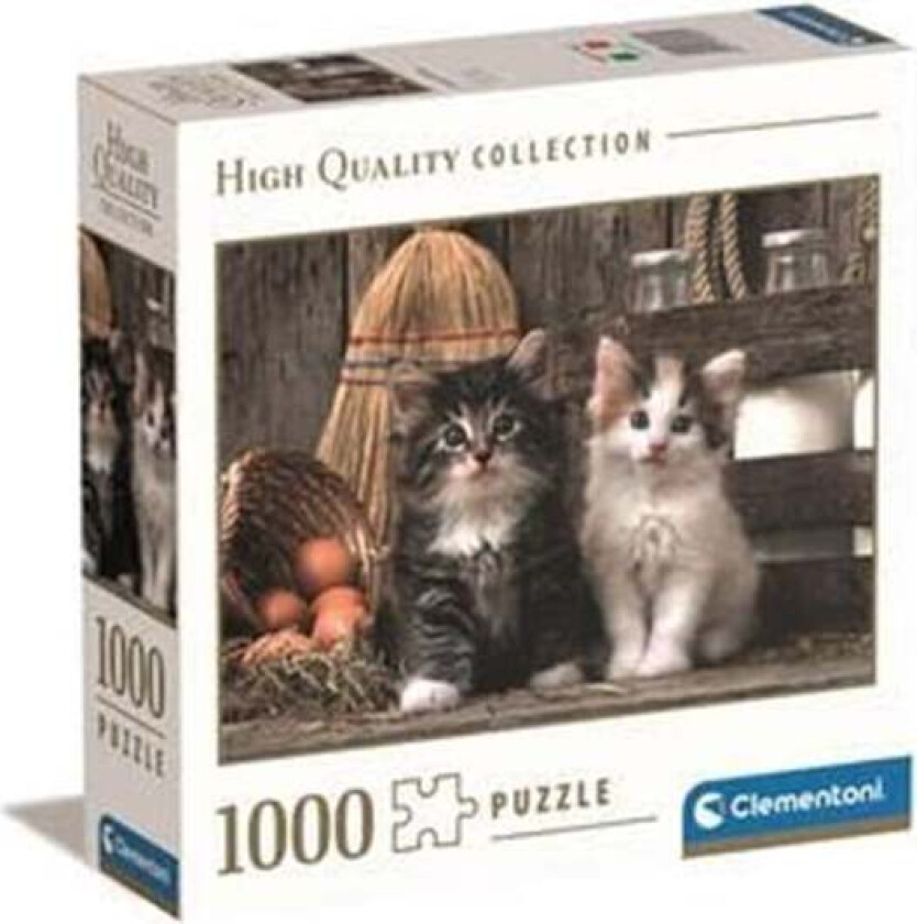 HQC Lovely Kittens Square Box Jigsaw Puzzle 1000 pieces 2D Puslespill