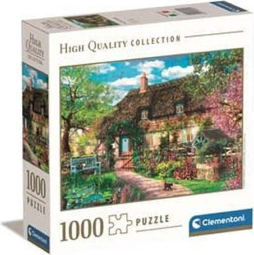 HQC The Old Cottage Jigsaw Puzzle - Square Box 1000 pieces 2D Puslespill