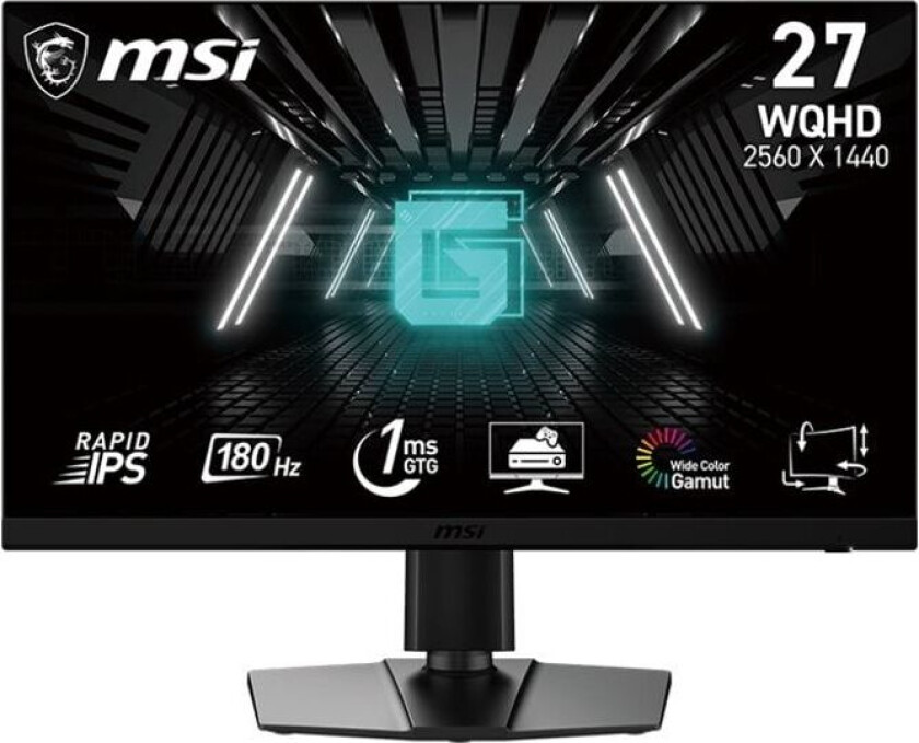 G272QPF E2 - LCD-skjerm - spill - 27" - 2560 x 1440 WQHD @ 180 Hz - Fast IPS - 300 cd/m² - 1200:1 - 1 ms - 2xHDMI, DisplayPort