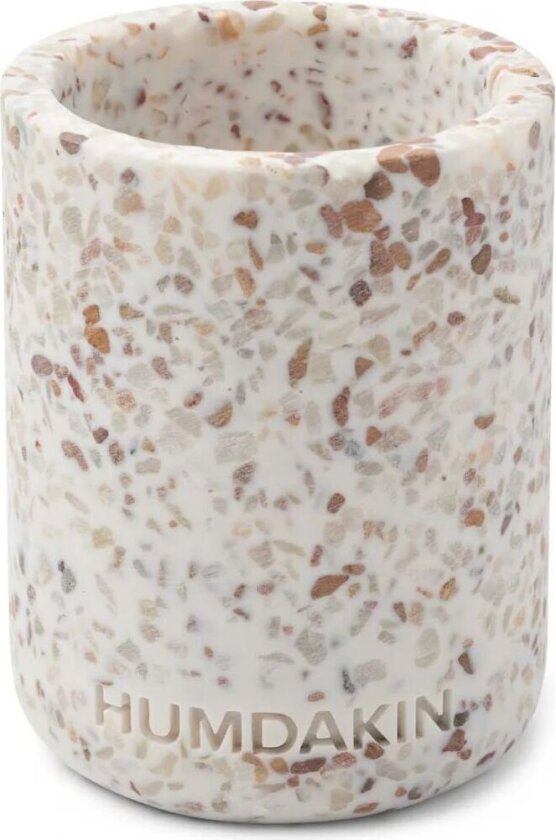 Terrazzo tannglass 10 cm White-brown