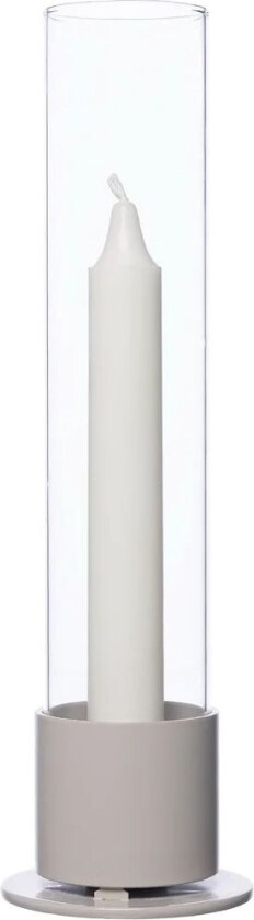 lysestake glassylinder Ø7,5 cm Naturhvit