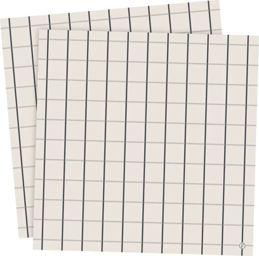 serviett, store ruter 33x33 cm 20 st Beige-blå