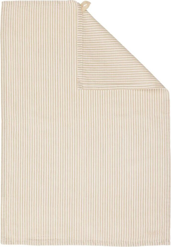 kjøkkenhåndkle, smale striper 47x70 cm Beige-hvit