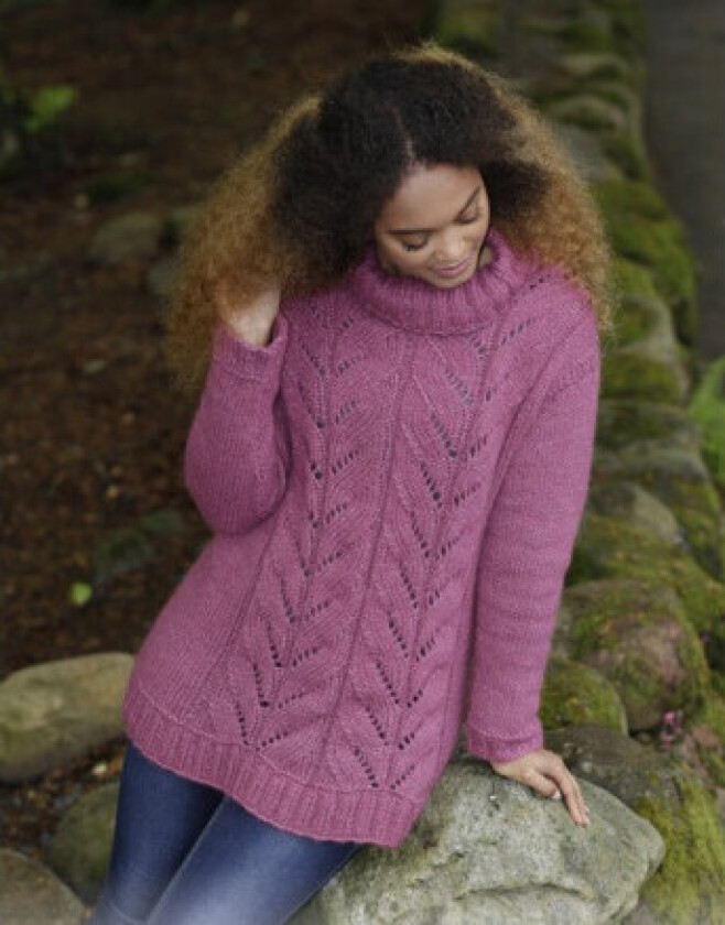 Lotus by DROPS Design - Bluse Strikkeoppskrift str. S - XXXL - XXX-Large