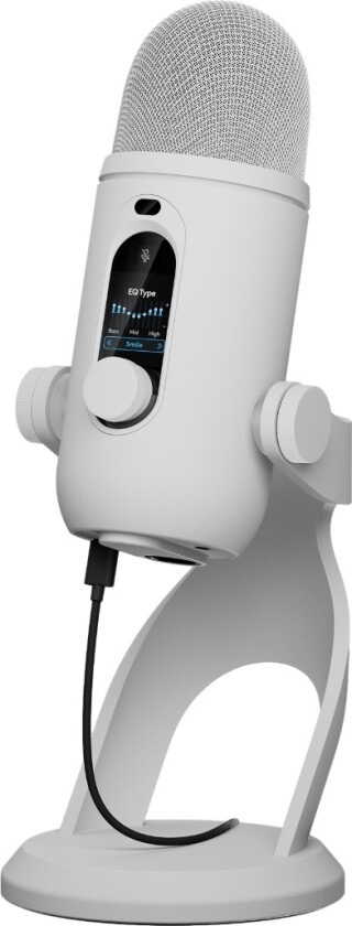 Bilde av G Blue Yeti 2 USB-gamingmikrofon, hvit