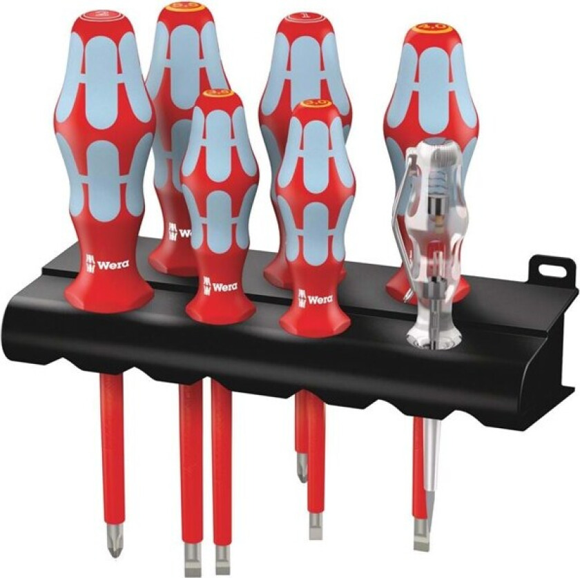 3160 i/7 Screwdriver set stainless and rack 7 pieces