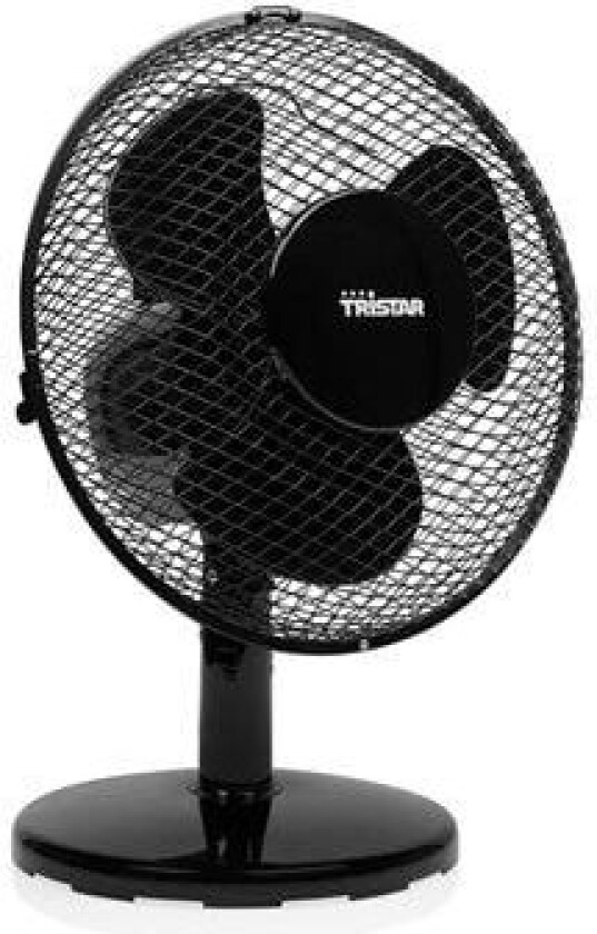 TriStar Desk fan VE-5722 Desk fan Black Diameter 23 cm Number of speeds 2 Oscillation 30 W No