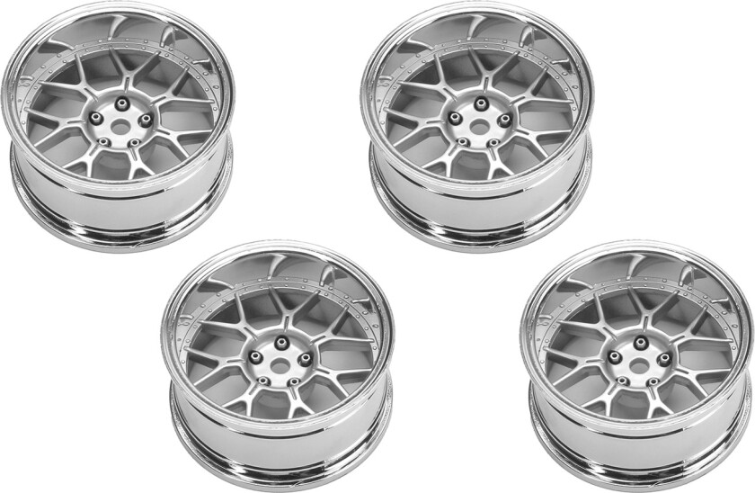 Louise Drift Wheels 14-Spoke Matte Silver (4)