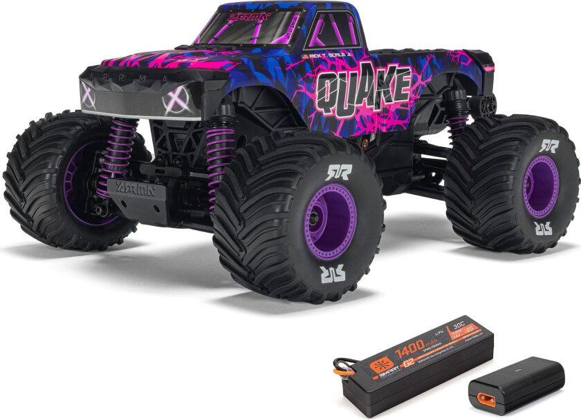 ARRMA Quake Grom 1/16 4WD Purple - Komplett