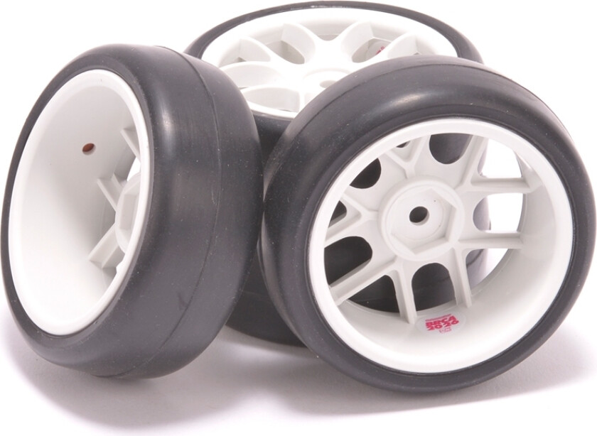 Rush Ride TR09 FWD/GT10 Slick Tires Pre-Glued (4)