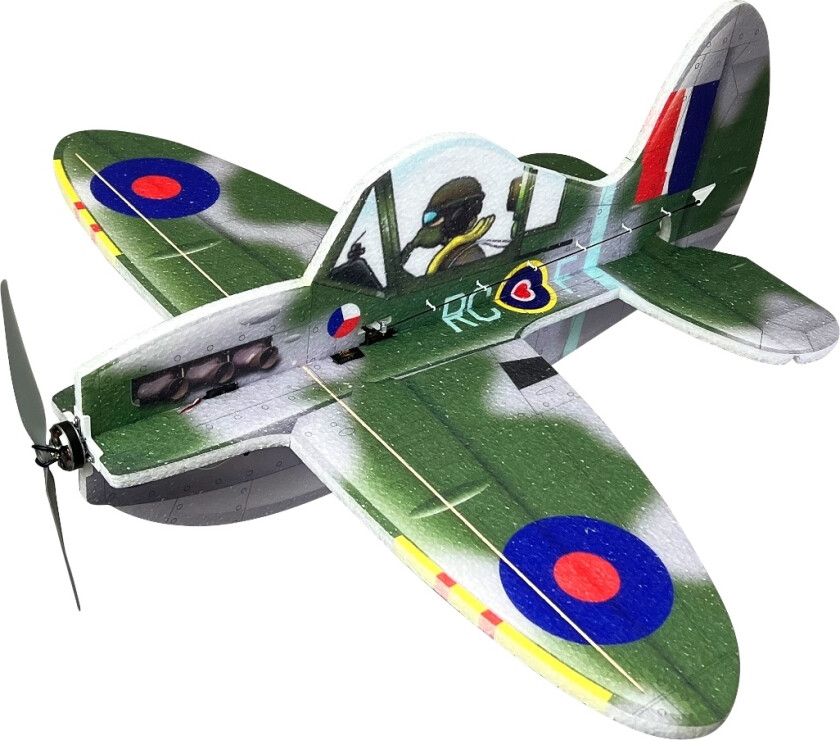 Bilde av RC-Factory RCF Cartoon Warbirds EPP Kit - Spitfire