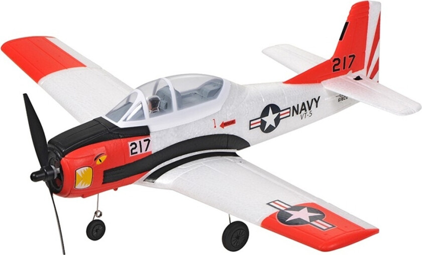 Top RC Hobby T-28 450mm Gyro Rød RTF