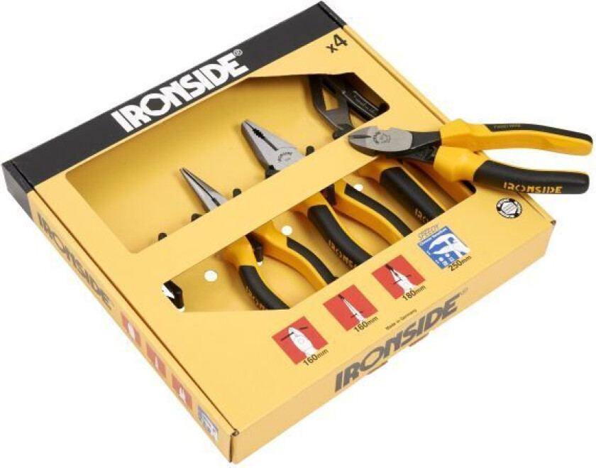 121019 Tangsett 4 deler, 160-250 mm