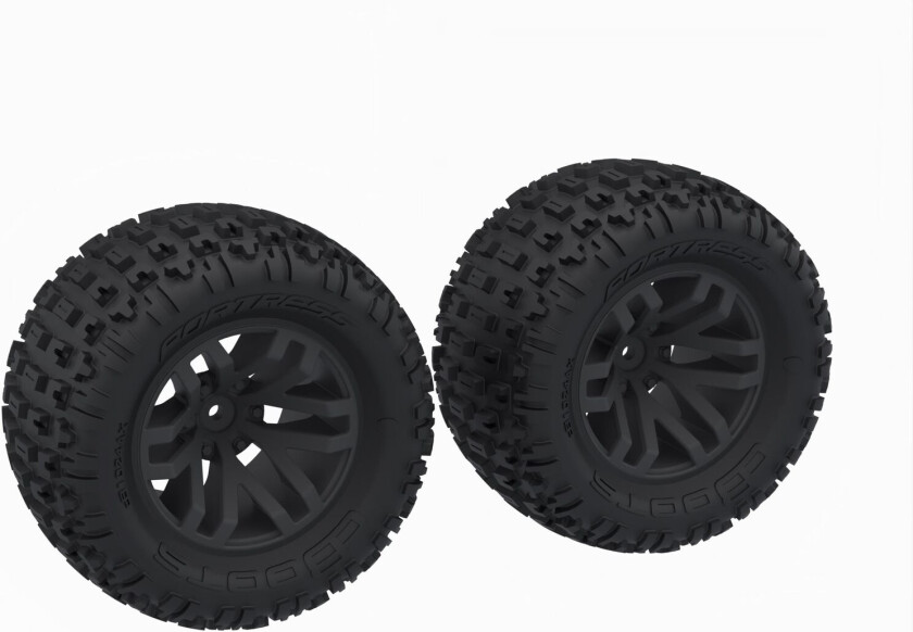 ARRMA ARA-1608 dBooots Fortress MT Tire Set Glued Black