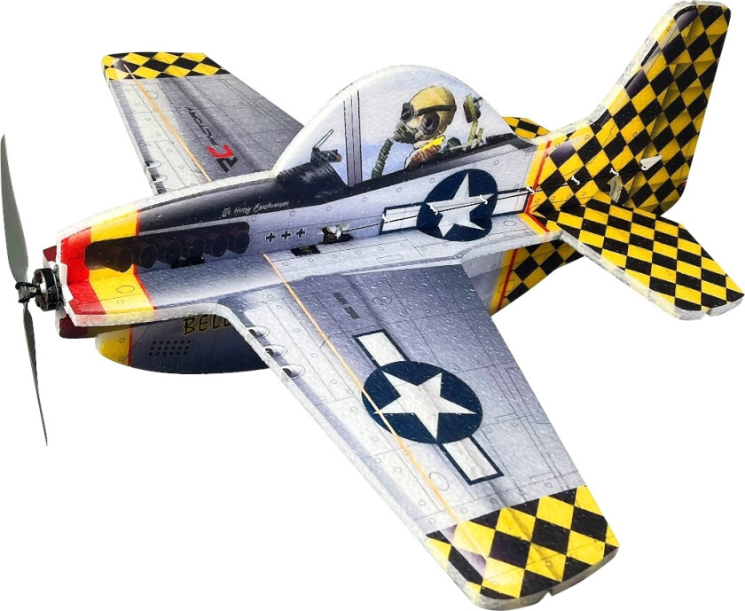 Bilde av RC-Factory RCF Cartoon Warbirds EPP Kit - Mustang P-51