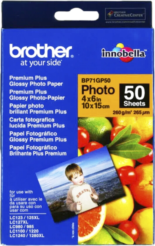 Bilde av Fotopapir Glossy 10x15 50 ark 260g
