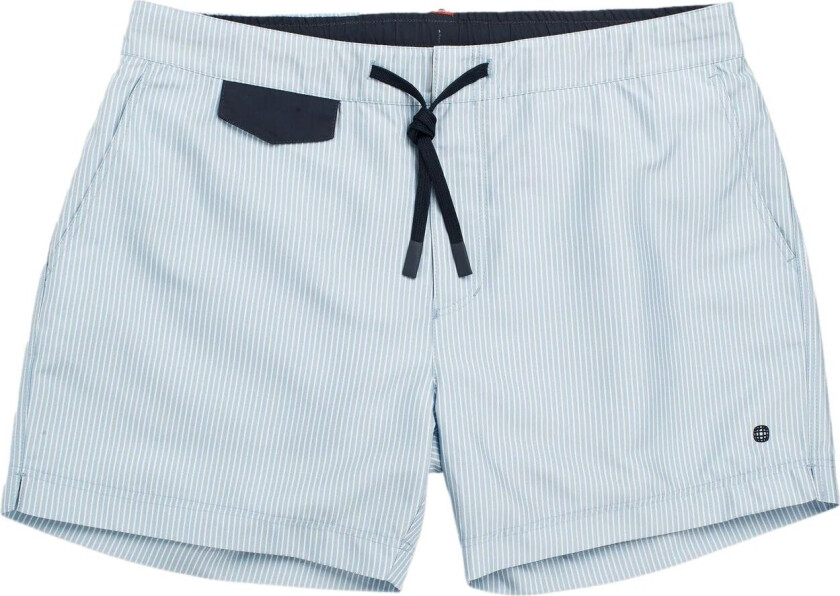 5 Incher Off-Dock Swim Trunks Shorts Lyseblå Striper  male S